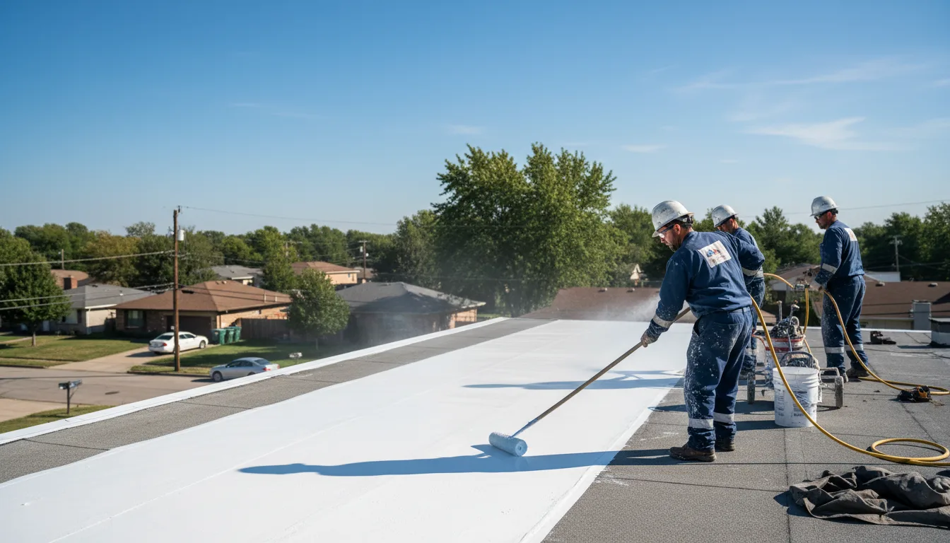 Commercial roof coating in Olanta, PA near me